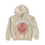 Cream Sp5der Hoodie
