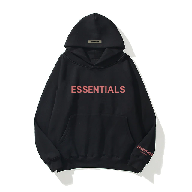 Fear Of God Red Essentials Hoodie Fear Of God Red Essentials Hoodie