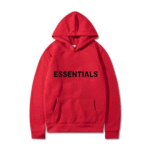 Fear of God Essentials Red Hoodie