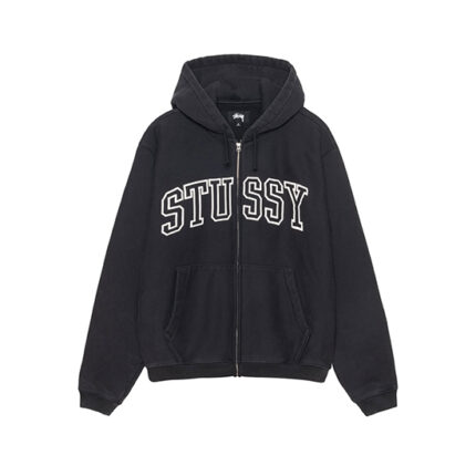 Stussy Outline Black Zip Hoodie