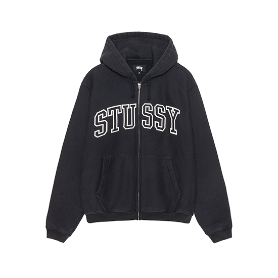 Stussy Outline Black Zip Hoodie Stussy Outline Black Zip Hoodie