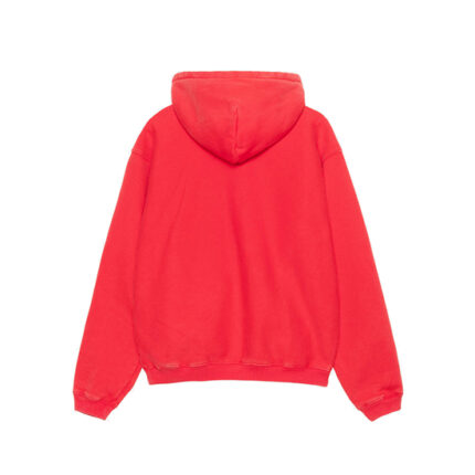 Stussy Outline Red Zip Hoodie 2