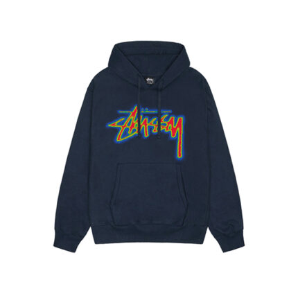 Stussy Thermal Stock Hoodie Navy Blue