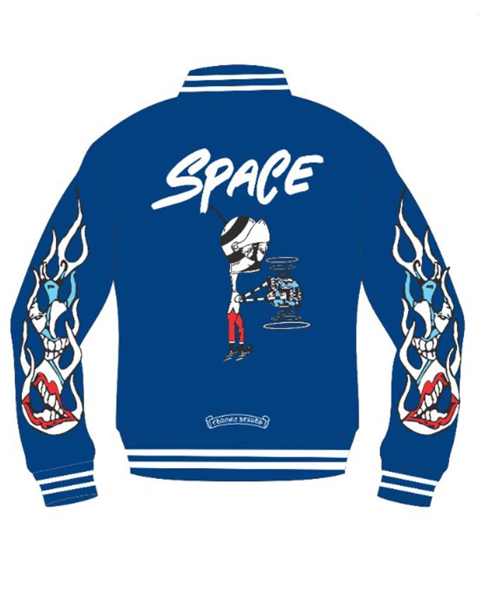 Blue Chrome Hearts Matty Boy Space Jacket - Image 2