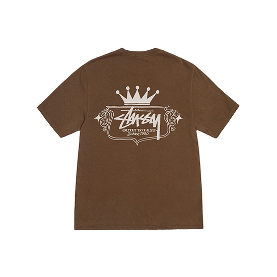 Built-To-Last-Stussy-T-Shirt-Brown.jpg Built to Last Stussy T-Shirt Brown - Image 1