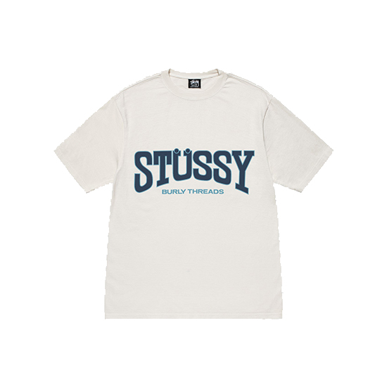 Burly-Threads-Stussy-T-Shirt-White.jpg Burly Threads Stussy T-shirt White - Image 1