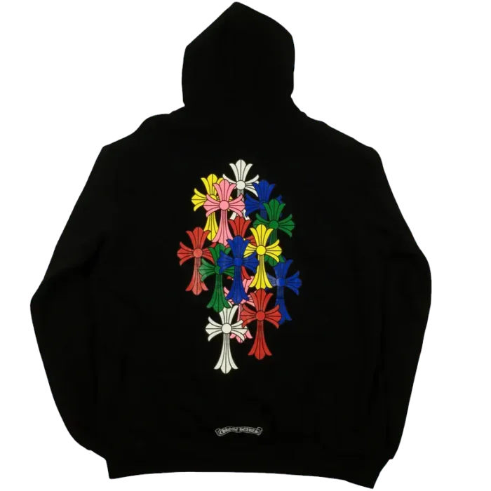 Multicolor Cross Cemetery Chrome Hearts Zip Up Hoodie - Image 2