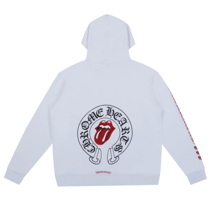 White Chrome Hearts Hoodie - Image 2