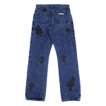 Cross Leather Patches Chrome Hearts Jeans - Image 2