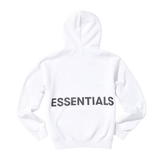 Essentials-Graphic-Pullover-White-Hoodie.jpg Essentials Graphic Pullover White Hoodie - Image 1