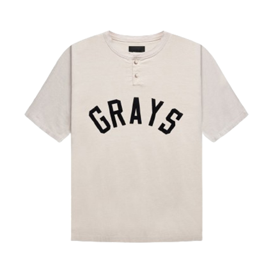 Fear-OF-God-Grays-Henley-Cream-Tee.jpg Fear OF God Grays Henley Cream Tee - Image 1