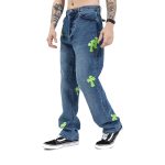 Chrome Hearts Applique Cross Jeans - Image 2