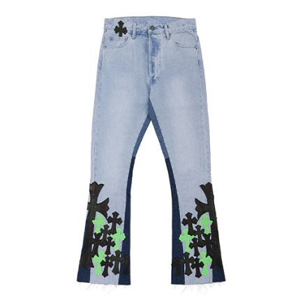 Chrome Hearts Leather Patches Jeans