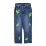 Chrome Hearts Applique Cross Jeans