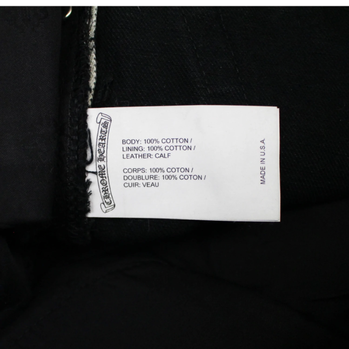 Black Chrome Hearts Cross Patches Jeans - Image 3