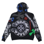 Multicolor Logo Chrome Hearts Pullover Hoodie - Image 2