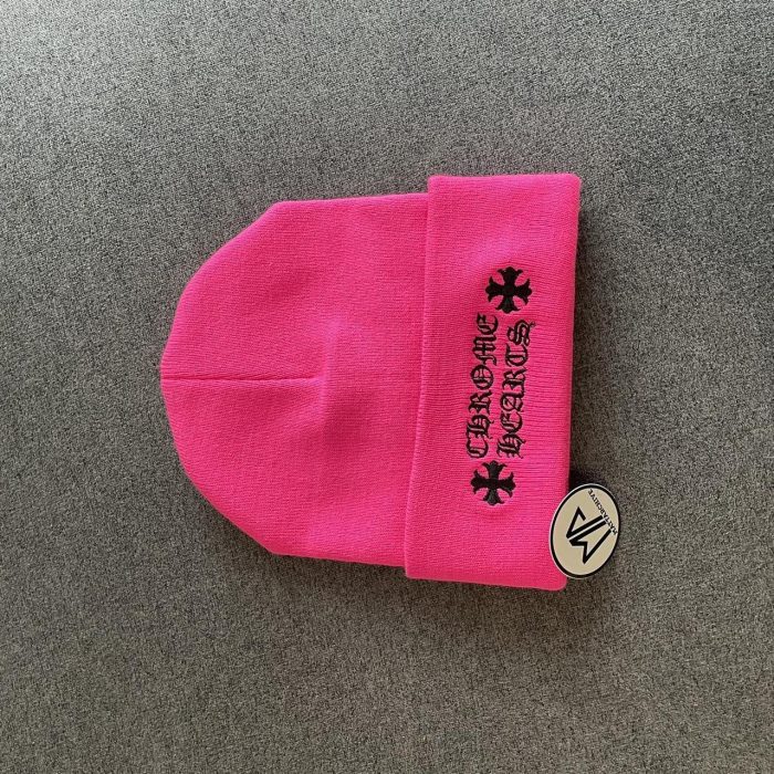 Chrome Hearts Pink Beanie - Image 3