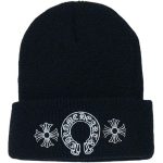 Chrome Hearts Mens Black Beanie
