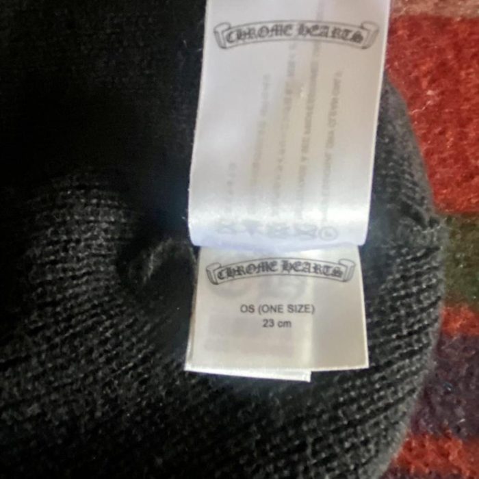 Chrome Hearts Mens Black Beanie - Image 5
