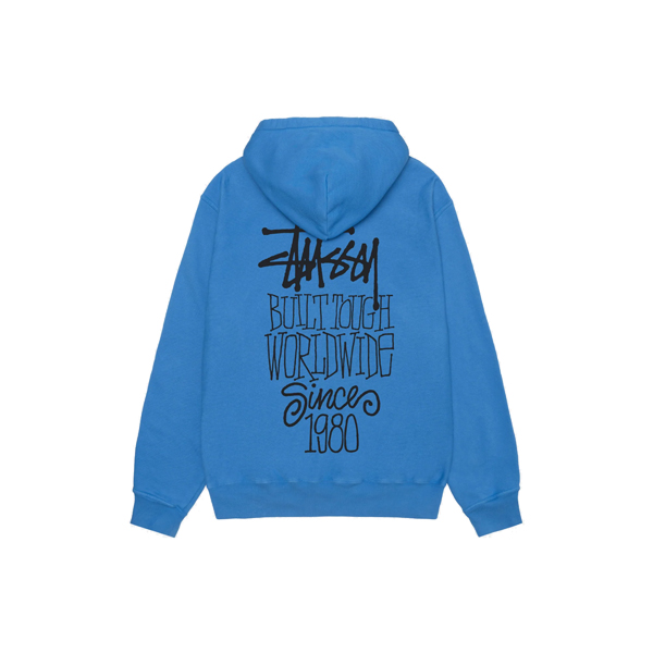 Pull-a-capuche-bleu-stussy.jpg Stussy Blue Hoodie - Image 1