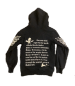 Chrome Hearts Floral Cross Zip Up Hoodie - Image 2