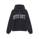Stussy Outline Black Zip Hoodie