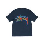 Stussy Navy Thermal T-Shirt - Image 2