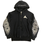 Chrome Hearts Floral Cross Zip Up Hoodie