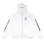White Chrome Hearts Zip Up Hoodie