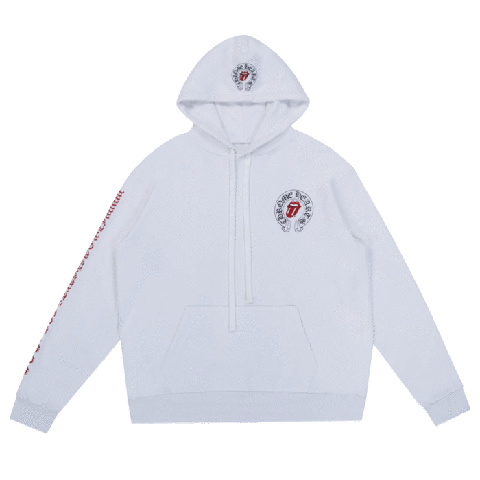 White Chrome Hearts Hoodie - Image 1